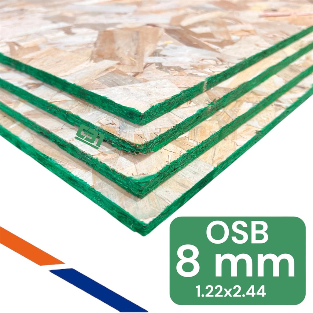 OSB 8 MM 1.22X2.44 ESTRUCTURAL VERDE