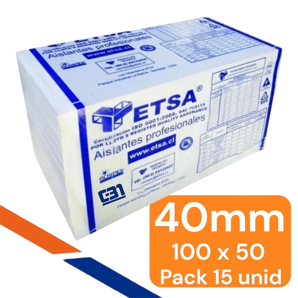 AISLAPOL 40MM 1X0.50MT PAQUETE