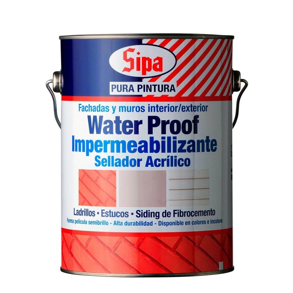 PINTURA WATERPROOF GALÓN INCOLORO