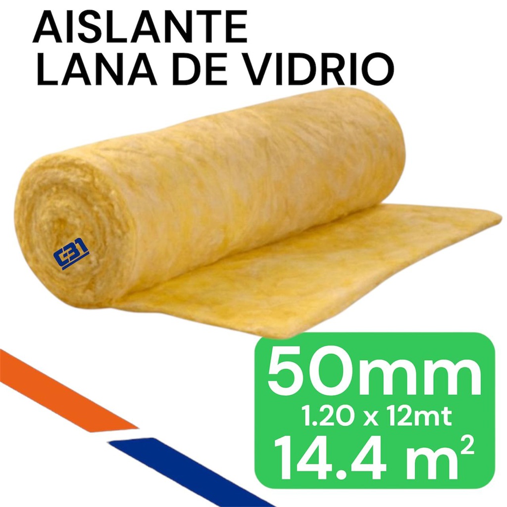 LANA DE VIDRIO 50MM 14,4M2 IMPORTADA