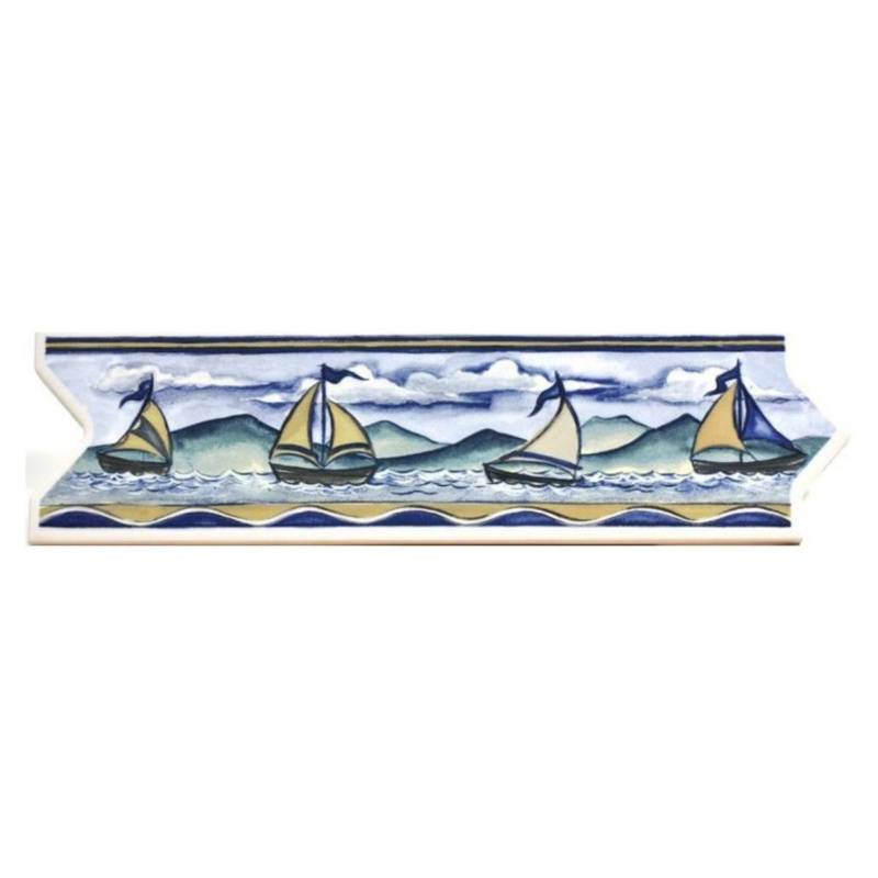 CENEFA MARINA BLUE 8.5X33CM LISTEL DECORALIA