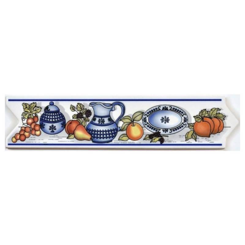CENEFA CAROL AZUL 5.5X26CM LISTEL DECORALIA