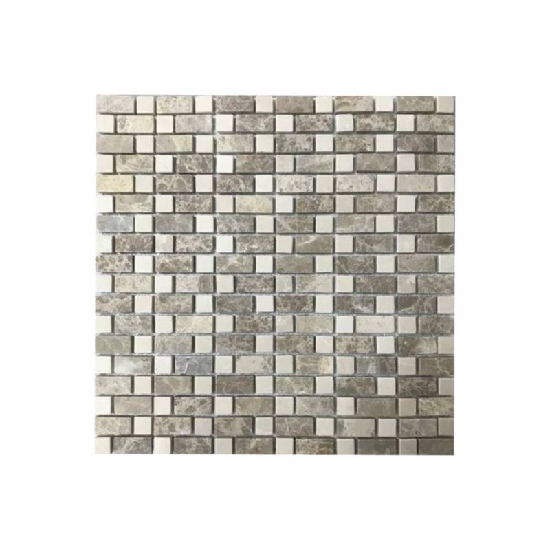MALLA MOSAICO PIEDRA BICOLOR 30X30CM DECORALIA