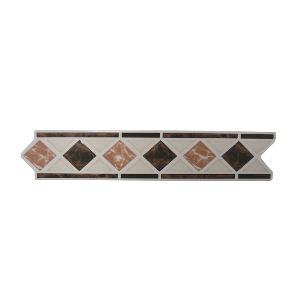 CENEFA ROMBO MARRON 5.5X26CM LISTEL DECORALIA