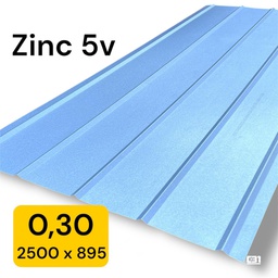 [4179] PLANCHA ZINC 5V 0.30x895x2500mm