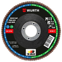 [90032] DISCO TRASLAPADO FLAP  4 1/2&quot; G120 WURTH