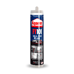 [90854] SILICONA MONTAJE GRIS 300ML H&amp;H101